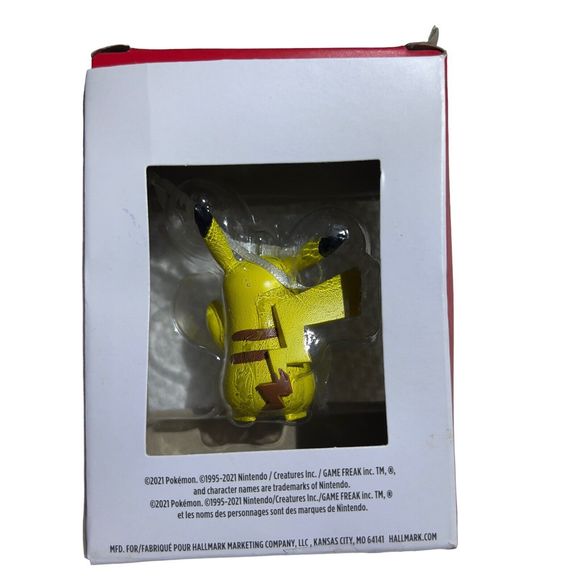 Hallmark 2021 Nintendo Pokémon PIKACHU 2.5” Christmas Tree Ornament Collector - Picture 6 of 7